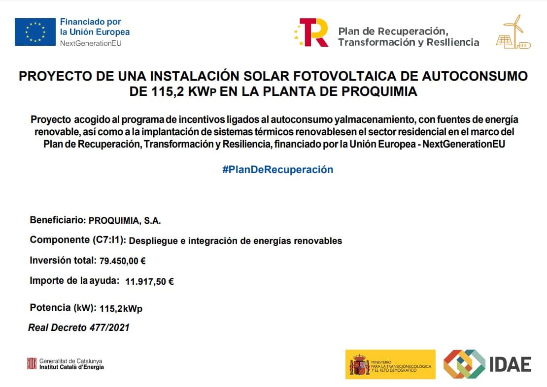 Cartel placas solares